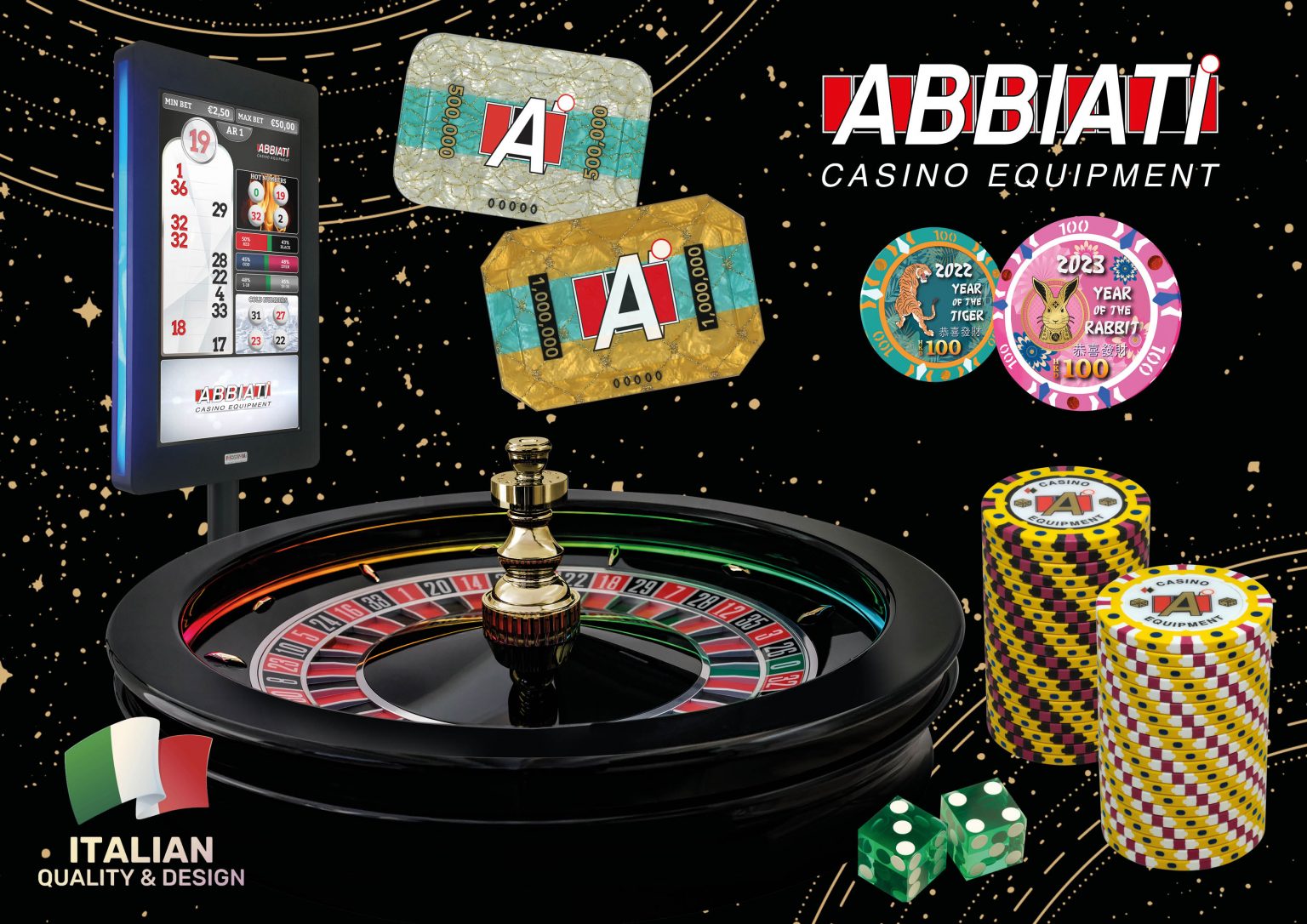 NEW RELEASE SEPTEMBER 2022 ABBIATI CASINO EQUIPMENT